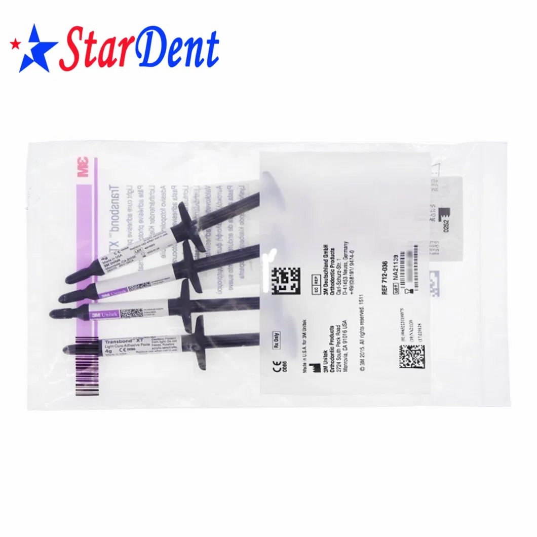 4 Syringes Orthodontic Light Cure Adhesive Paste 3m Unitek Transbond Xt