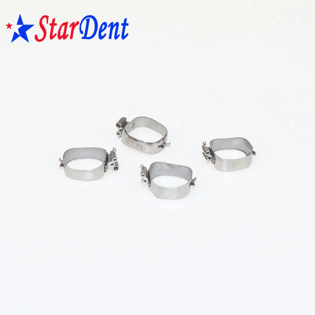 Dental Instrument Orthodontic Molar Band with Bondable Mbt Buccal Tube 0.022