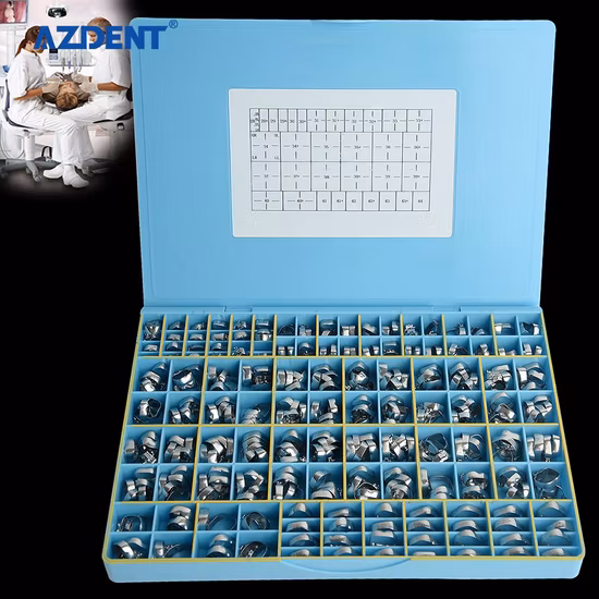 SJ 고품질 치과 교정용 첫 번째 어금니 밴드(협측 튜브 로스 022 어금니 밴드 포함)