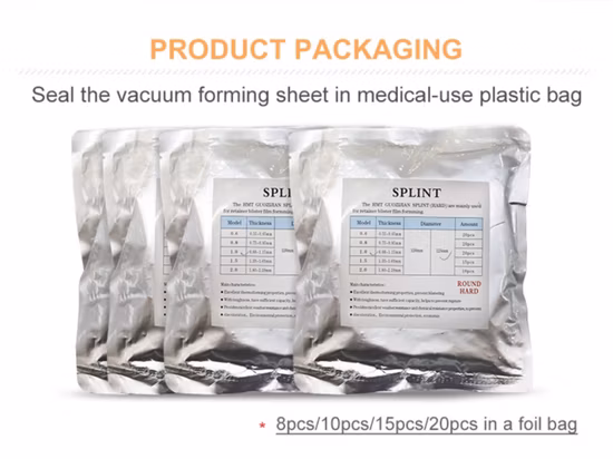 OEM 개인 상표 교정 치과 진공 부목 시트는 치아 정렬을 위한 투명 보이지 않는 PETG 치아 정렬 장치를 깝니다